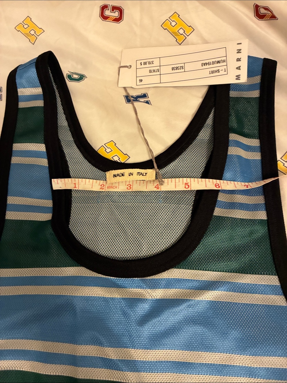 NWT Marni Striped Blue and Green MARNI Tank Top - Picture 13 of 16